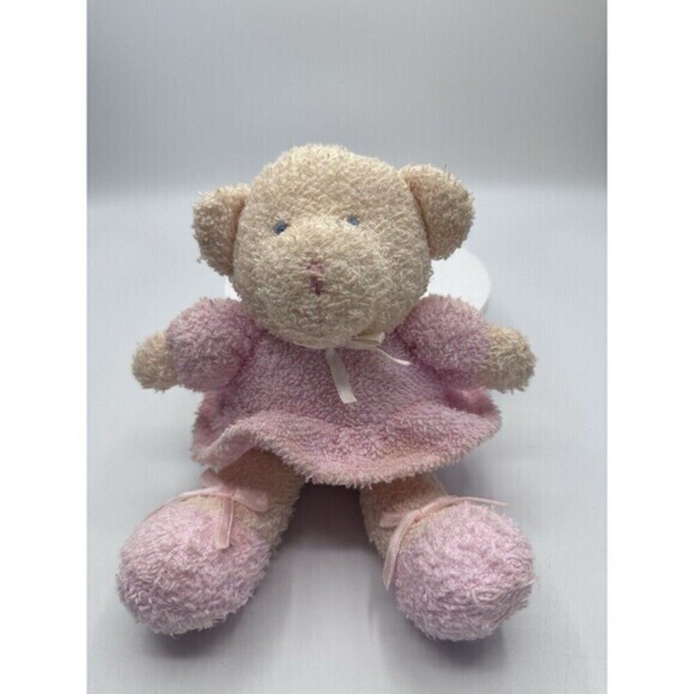 Prestige Belly Flops Ballerina Pink Tutu Bear Blue Eyes Terry Cloth 9” Plush